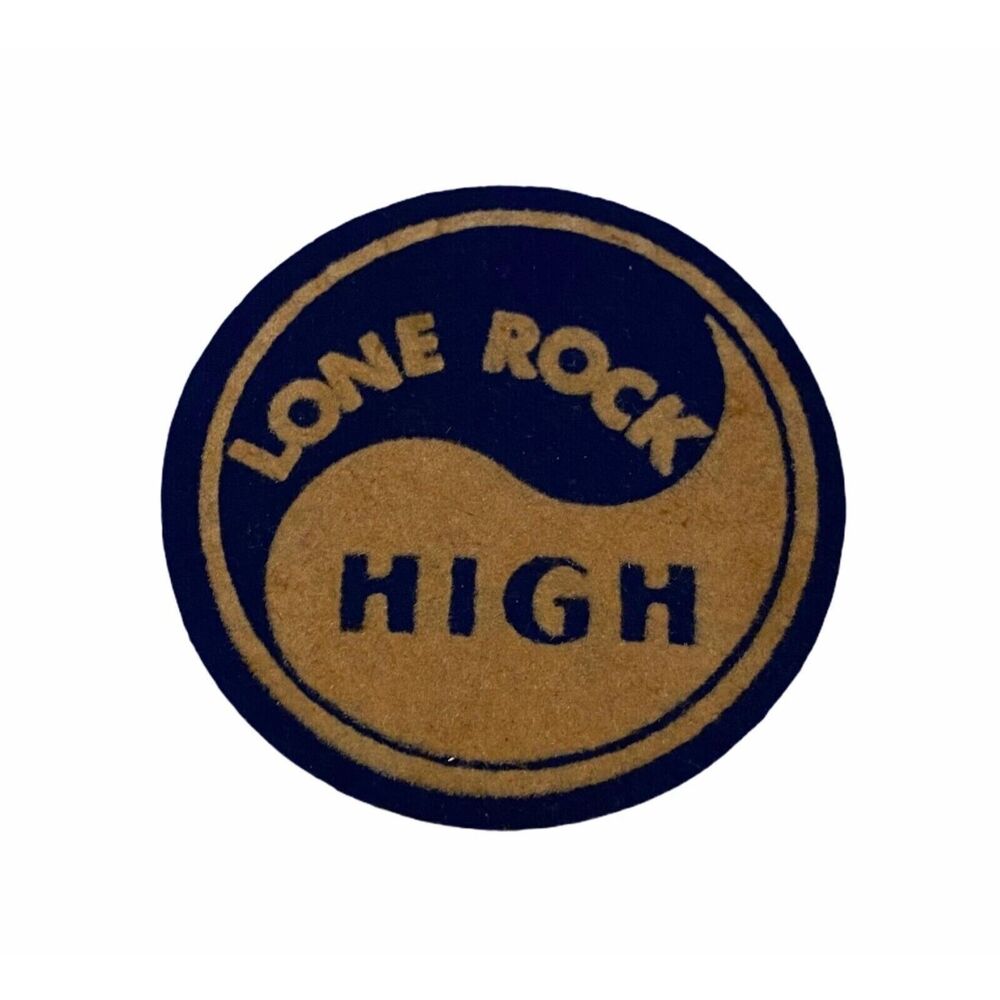 The Felt Crafters 1953 Lone Rock High Vintage High School Varsity Jacket Patch